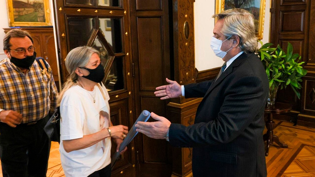 EL PRESIDENTE RECIBIÓ A LOS PADRES DE ÚRSULA BAHILLO