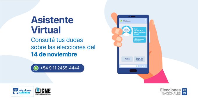 PONEN EN MARCHA UNA LÍNEA DE WHASTAPP PARA CONSULTAR EL PADRÓN ELECTORAL