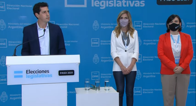 WADO DE PEDRO ESTIMÓ QUE ALREDEDOR DE LAS 21 HORAS DARÍAN LOS PRIMEROS RESULTADOS