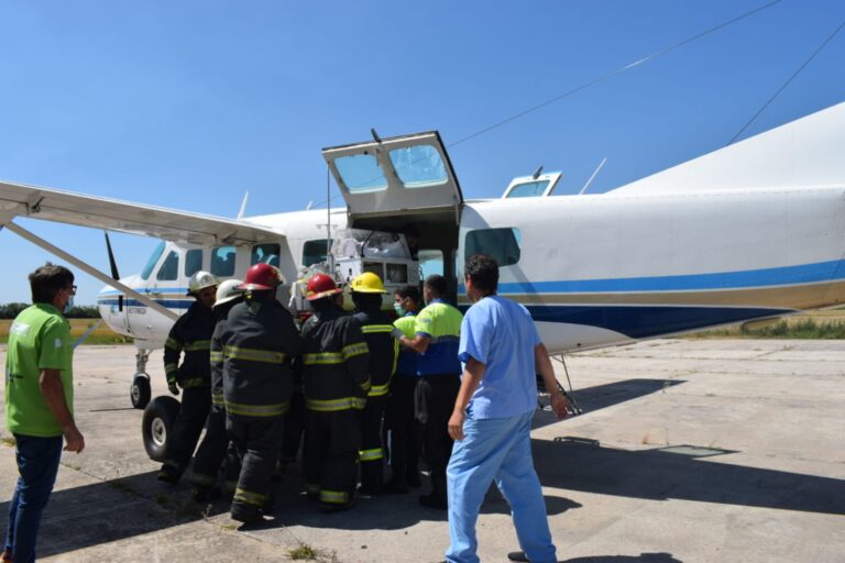 UN VUELO SANITARIO LE SALVÓ LA VIDA A UN BEBÉ PREMATURO DE PEHUAJÓ