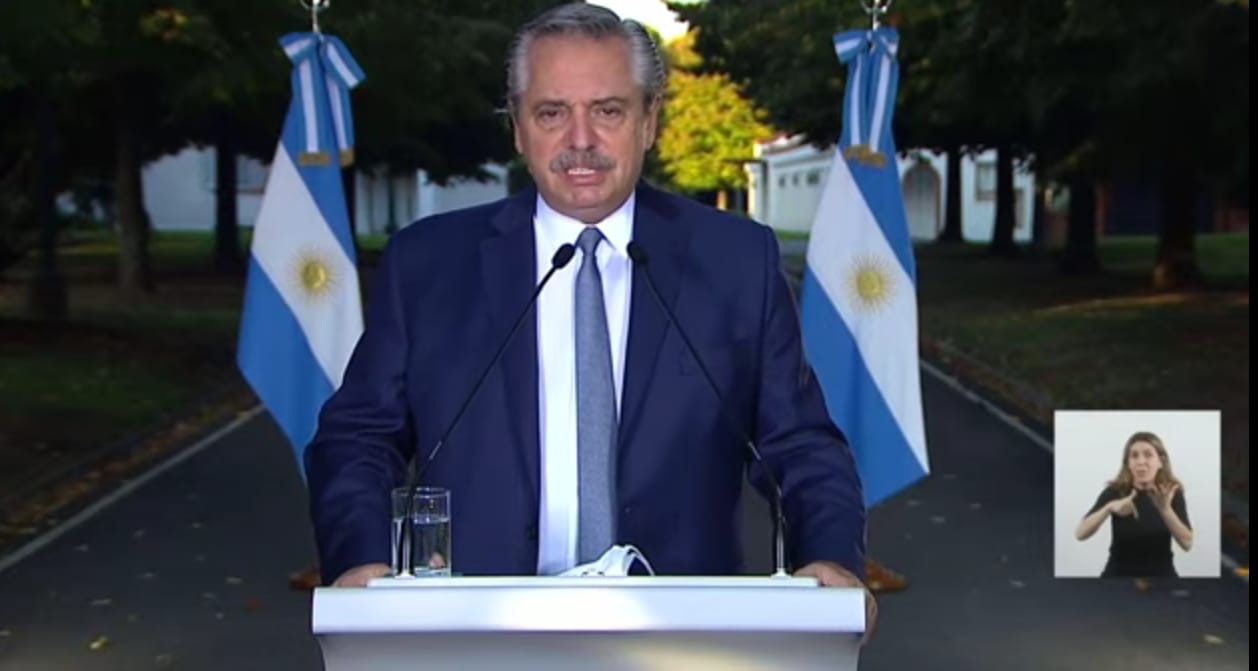ALBERTO FERNÁNDEZ ANUNCIÓ MEDIDAS PARA DISMINUIR LA VELOCIDAD DE CONTAGIOS DE COVID19