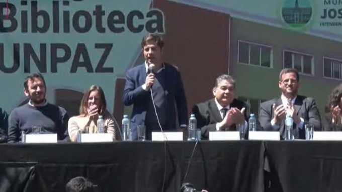 KICILLOF INAUGURÓ OBRAS EN UNA BIBLIOTECA DE JOSÉ C. PAZ