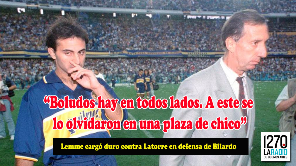 MIGUEL ÁNGEL LEMME CARGÓ CONTRA LATORRE EN DEFENSA DE BILARDO