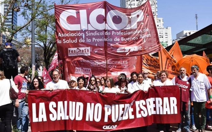CICOP INSTALA UNA CARPA EN PLAZA SAN MARTÍN
