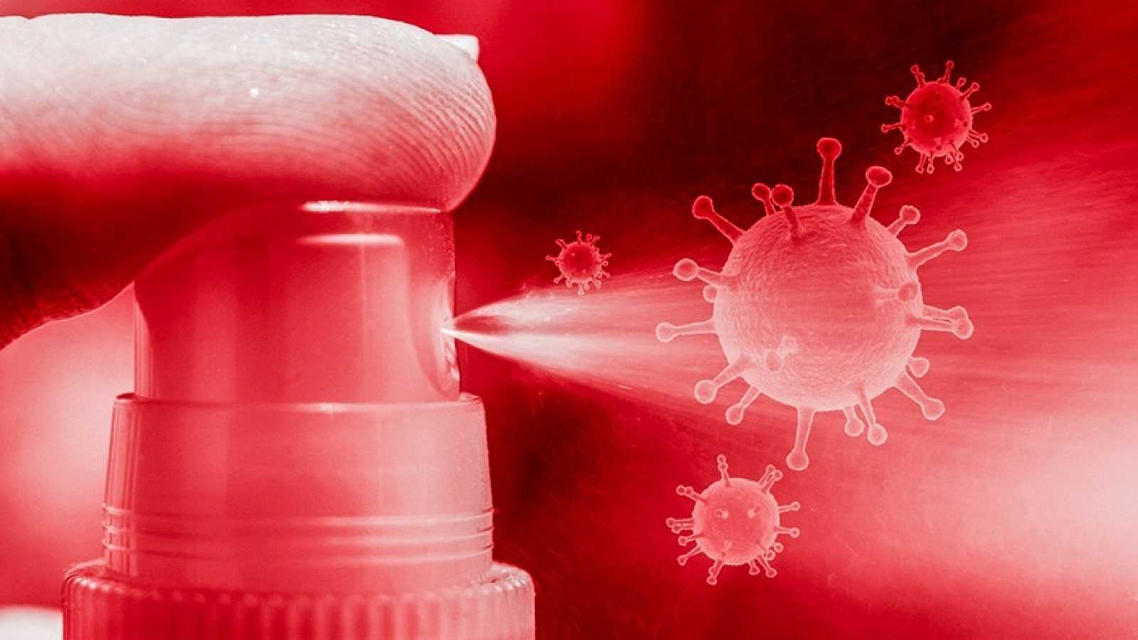 DISTRIBUYEN LOS PRIMEROS 100 LITROS DEL SPRAY ANTI CORONAVIRUS EN LA PROVINCIA