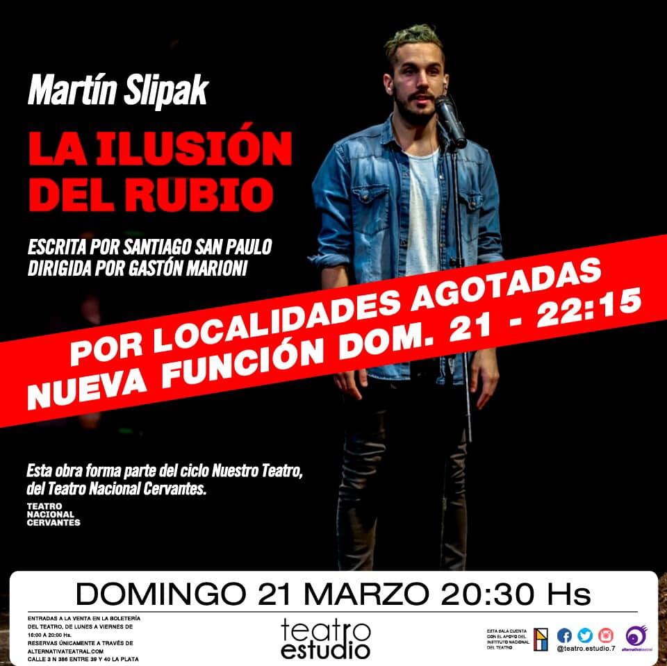 CON “LA ILUSIÓN DEL RUBIO” VUELVE EL TEATRO PRESENCIAL A LA PLATA